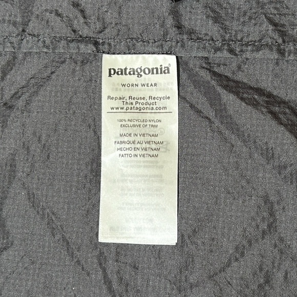Patagonia Men's Houdini Packable Windbreaker Jacket - Black, Size Small - Picture 7 of 8